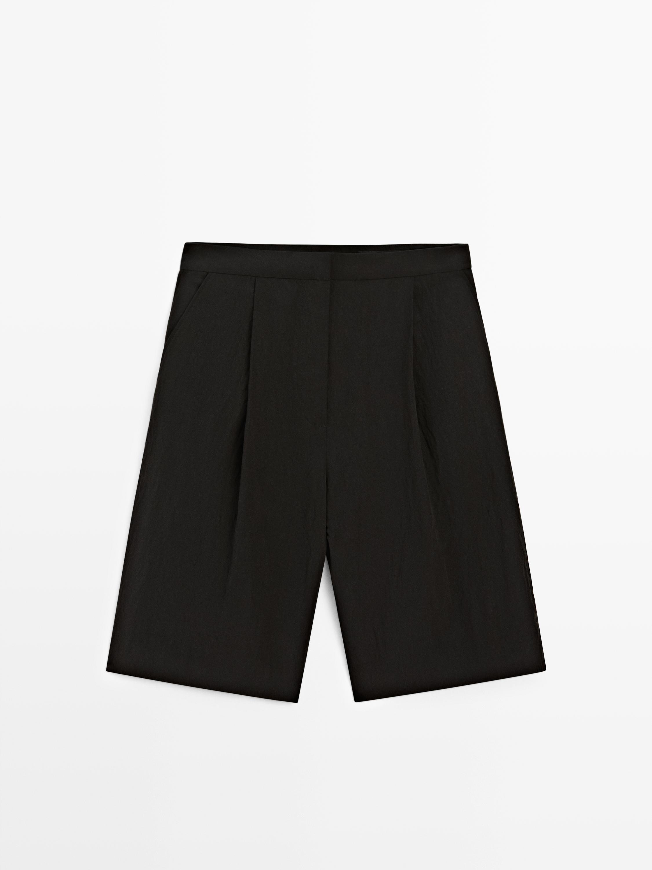 Technical fabric Bermuda shorts